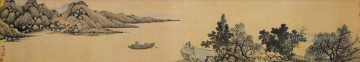 350 人の有名アーティストによるアート作品 Painting - 荊江の別れ 古い墨